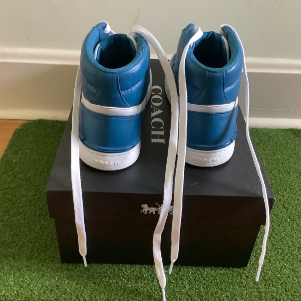 Coach high top sneakers Size: 7 “blue jay” - Picture 2 of 10